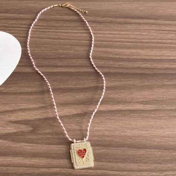 Heart Necklace Q160 - Picture 2 of 6